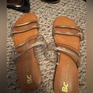 Clear sandals